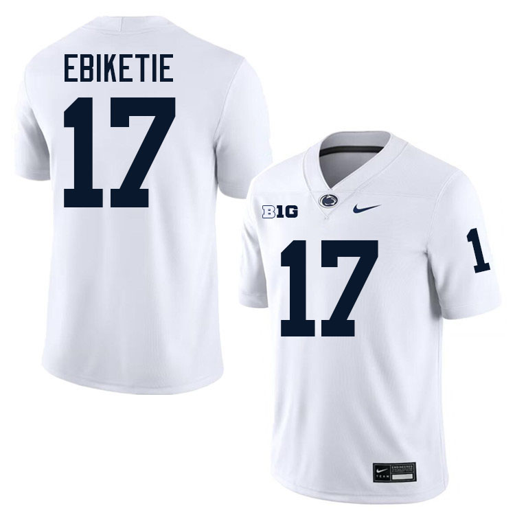 Arnold Ebiketie Penn State Jersey,PSU Nittany Lions #17 Arnold Ebiketie Football Uniforms-White